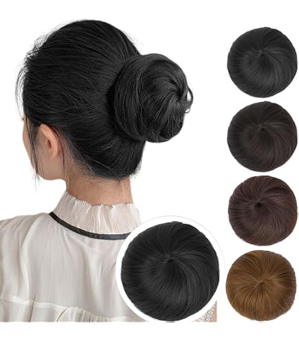 Amazon.co.jp: BaraRose つけ毛 お団子 おだんごウィッグ 小さめ